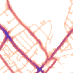 Daytime road noise heatmap for SE25 4AR