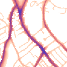 Daytime road noise heatmap for SE25 4BB