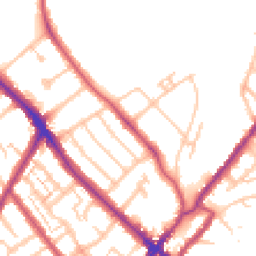 Daytime road noise heatmap for SE25 4BL