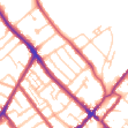 Daytime road noise heatmap for SE25 4BU