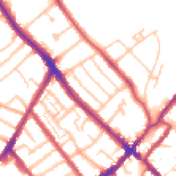 Daytime road noise heatmap for SE25 4BZ