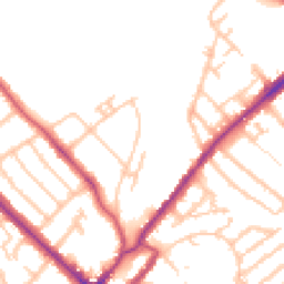 Daytime road noise heatmap for SE25 4DL