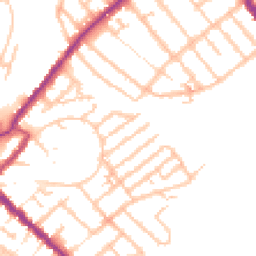 Daytime road noise heatmap for SE25 4HL