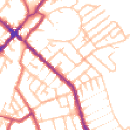 Daytime road noise heatmap for SE25 4LT