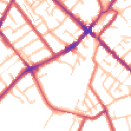 Daytime road noise heatmap for SE25 5AA