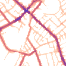Daytime road noise heatmap for SE25 5JT