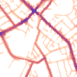 Daytime road noise heatmap for SE25 5LS