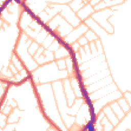 Daytime road noise heatmap for SE25 5QU