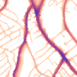 Daytime road noise heatmap for SE25 6DL