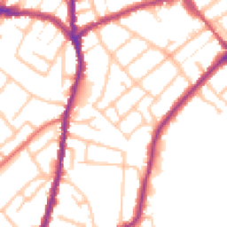 Daytime road noise heatmap for SE25 6JE