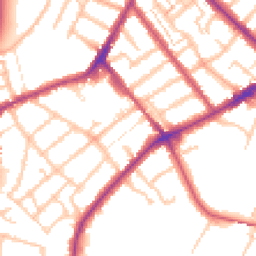 Daytime road noise heatmap for SE25 6JY