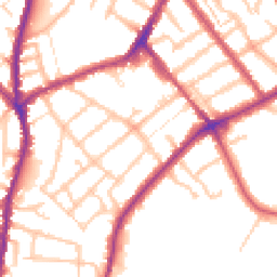 Daytime road noise heatmap for SE25 6NJ
