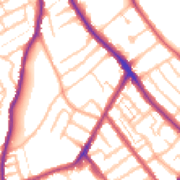 Daytime road noise heatmap for SE25 6SR