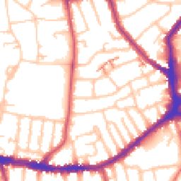 Daytime road noise heatmap for SE26 4AD