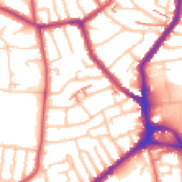 Daytime road noise heatmap for SE26 4AF