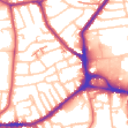 Daytime road noise heatmap for SE26 4AX
