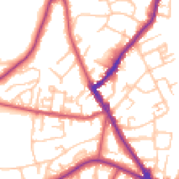 Daytime road noise heatmap for SE26 4BG