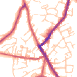Daytime road noise heatmap for SE26 4BN