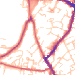 Daytime road noise heatmap for SE26 4BT