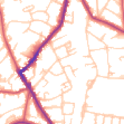 Daytime road noise heatmap for SE26 4DN