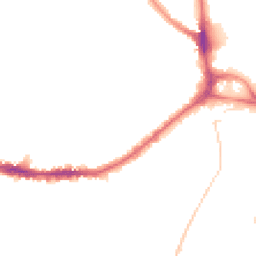 Night-time road noise heatmap for SE26 4EX