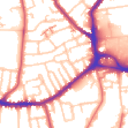 Daytime road noise heatmap for SE26 4HE