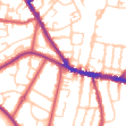 Daytime road noise heatmap for SE26 4NP