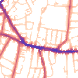 Daytime road noise heatmap for SE26 4SE