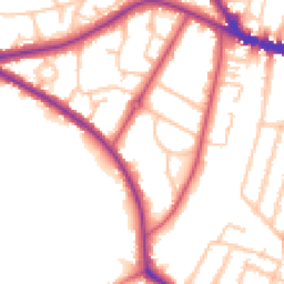 Daytime road noise heatmap for SE26 6AU