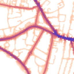 Daytime road noise heatmap for SE26 6HR