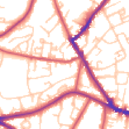 Daytime road noise heatmap for SE26 6JG