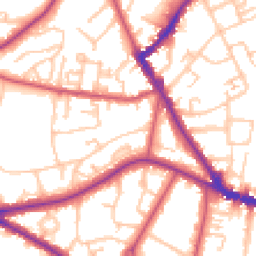 Daytime road noise heatmap for SE26 6QE