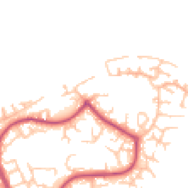 Daytime road noise heatmap for SE28 8PU