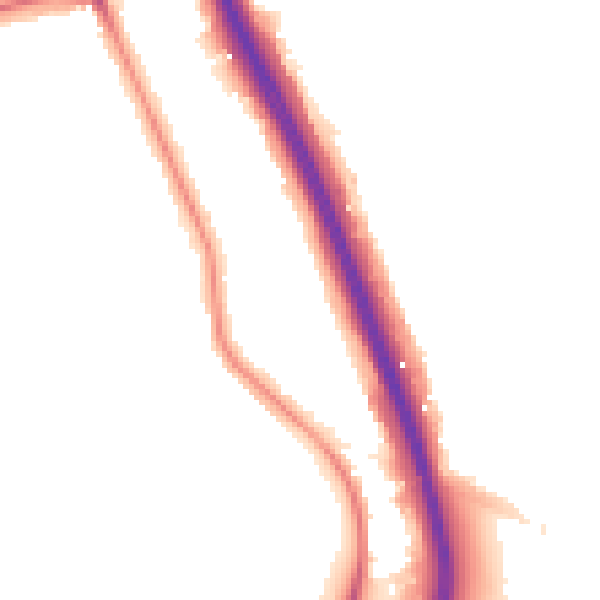 Night-time road noise heatmap for SE3 0JF