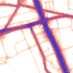 Daytime road noise heatmap for SE3 0LR