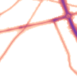 Night-time road noise heatmap for SE3 0PE