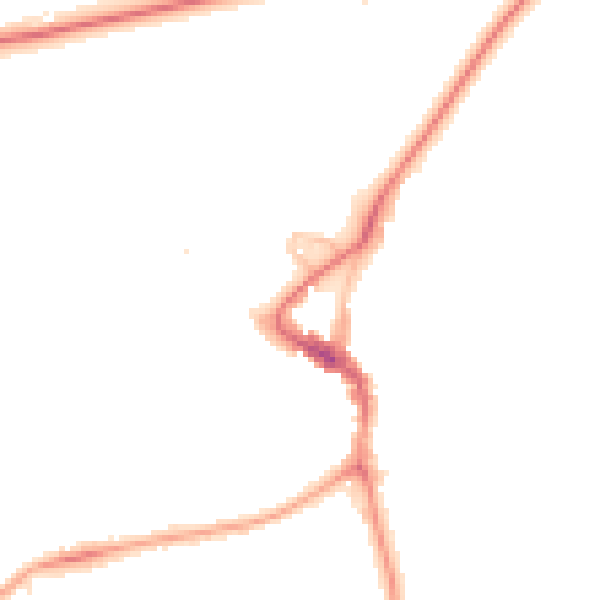 Night-time road noise heatmap for SE3 0TL