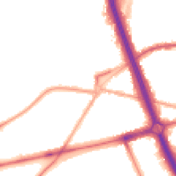 Night-time road noise heatmap for SE3 7AA