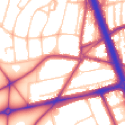 Daytime road noise heatmap for SE3 7AY