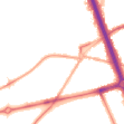Night-time road noise heatmap for SE3 7AY
