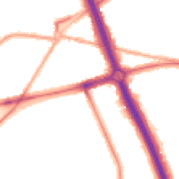 Night-time road noise heatmap for SE3 7BG