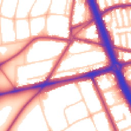 Daytime road noise heatmap for SE3 7JX