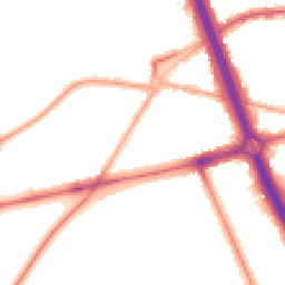 Night-time road noise heatmap for SE3 7JX