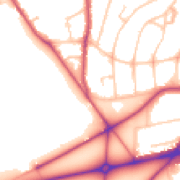 Daytime road noise heatmap for SE3 7QQ