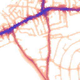 Daytime road noise heatmap for SE3 7RD