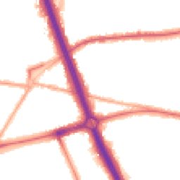 Night-time road noise heatmap for SE3 8AL