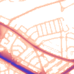 Daytime road noise heatmap for SE3 8JR