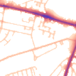 Daytime road noise heatmap for SE3 8NT