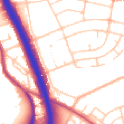Daytime road noise heatmap for SE3 8PE