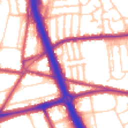 Daytime road noise heatmap for SE3 8SL
